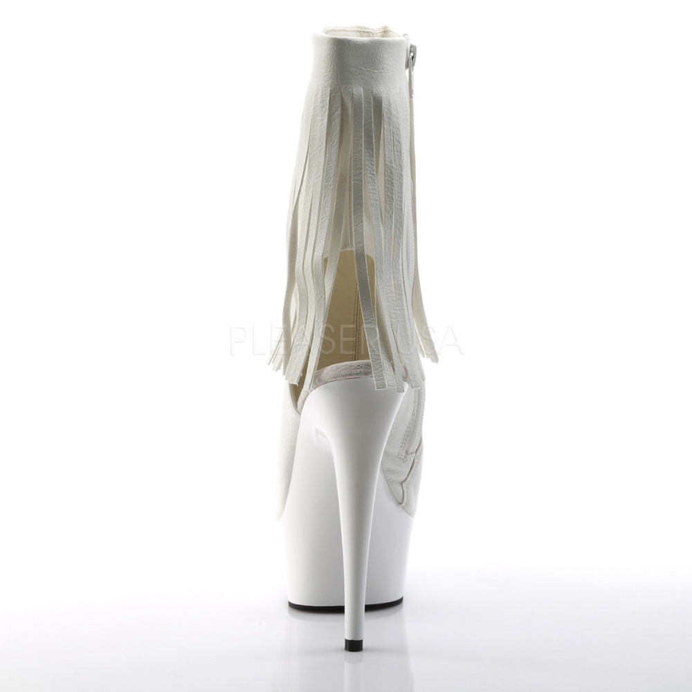 Platform Fringe High Heel Ankle Boots - Picture 2 of 5